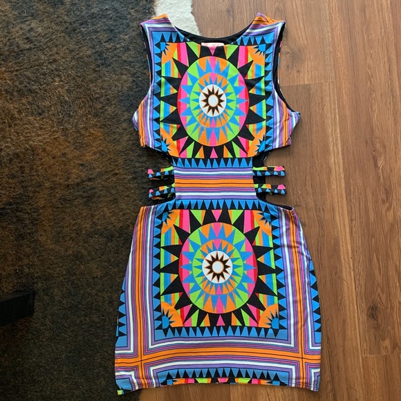 Mara Hoffman Dresses & Skirts - Mara Hoffman Shakti Strappy Cut-out Mini Dress